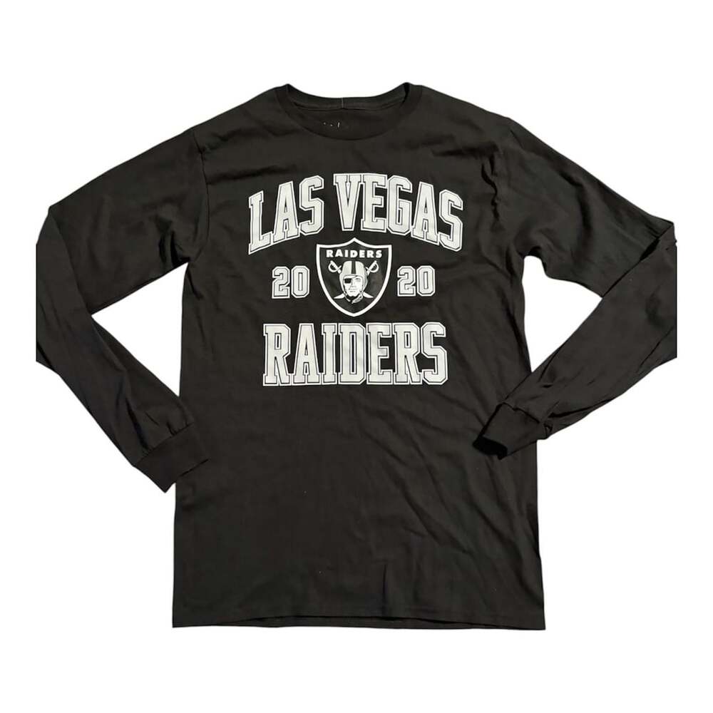 NFL Team Apparel Las Vegas Raiders Long Sleeve T-Shirt Size S Black